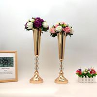 Bouquet de fleurs en métal doré 2026 pour décoration de table de mariage, idéal pour les événements familiaux, les fêtes et les banquets