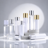Bouteilles cosmétiques en PET PP 100ml-500ml Contenants cylindriques vides Emballage cosmétique Lotion Tonique Sérum Soins de la peau