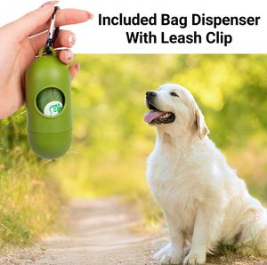 Distributeur de sacs à déjections canines biodégradables écologiques 2026 en plastique souple avec crochet métallique pour le nettoyage des animaux de compagnie - Product Image 5