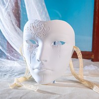 Masques de fête pour adultes personnalisés avec logo, en plastique, non toxiques, imperméables, écologiques, pour Halloween et la remise des diplômes, utilisation en intérieur