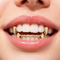 Juego de Joyería Dental de Oro con Dientes de Tigre Brillantes Estilo Hip Hop, Colmillos de Vampiro, Ajuste Cómodo para Hombres y Mujeres, Accesorio para Fiestas