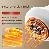 Appareil de massage électrique à lumière rouge, thérapie thermique par micro-courant, grattoir corporel Guasha, brosse de massage des méridiens