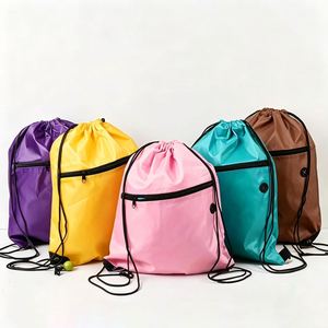 Custom Eco-Friendly Reusable Waterproof Folding <b>Drawstring</b> <b>Backpack</b> with Large Capacity for Swimming Gym Traveling - Product Image 1