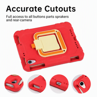 Étui de tablette pour enfants en silicone résistant aux chocs HGD avec protection à 360° °   Sangle de transport rotative pour iPad 10.2 A16 10/11e génération Air Pro 11 Mini 6 7 9.7