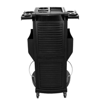 Chariot de Salon Moderne en Plastique à 4 Roues, Réglable, Multi-Niveaux, avec Serrure, Armoire à Outils pour Coiffure – Vente Chaude en Gros