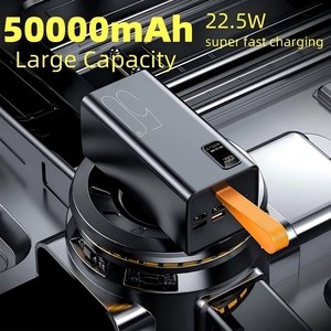 พาวเวอร์แบงค์ <span class=keywords><strong>50000mAh</strong></span> ความจุขนาดใหญ่ LED พาวเวอร์แบงค์ 50000 มิลลิแอมป์ชั่วโมง 2.1A ชาร์จเร็ว แบตเตอรี่สำรองสำหรับโทรศัพท์เสี่ยวมี่ ซัมซุง - Product Image 2