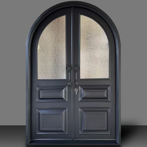 <span class=keywords><strong>Puerta</strong></span> de Patio de Hierro Forjado de Estilo Europeo Artístico, <span class=keywords><strong>Puerta</strong></span> Decorativa Retro de Entrada Antirrobo - Product Image 4