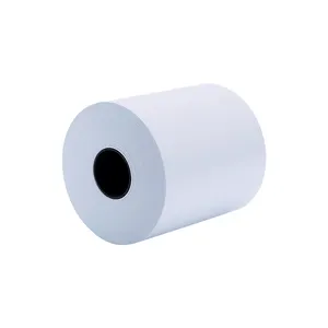 Papel térmico de 80x73mm, papel de impresión con logotipo personalizado, peso 48gsm-80gsm