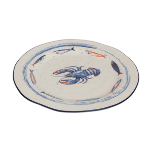 LovingHome Nuovi Piatti in Porcellana Oceanic Grace - Incantevoli Motivi Marini in Blu, Stoviglie Colorate Lavabili in Lavastoviglie - Product Image 2