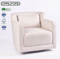 Fauteuil pivotant pour salon, fauteuil d'appoint pivotant pour chambre à coucher, vente en gros pour salon et chambre