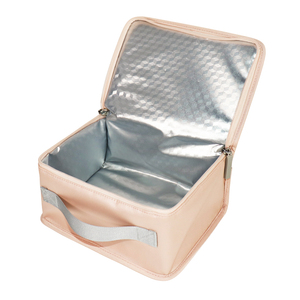 Bolsa de Pañales Multifuncional Portátil Aislada y Térmica de Poliéster Sólido Rosa y Azul con USB de Vietnam - Product Image 5