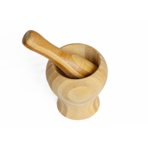 Trituradora de ajo Manual <span class=keywords><strong>para</strong></span> cocina, triturador de especias y alimentos, <span class=keywords><strong>mortero</strong></span> de madera y cardo, gran oferta - Product Image 4