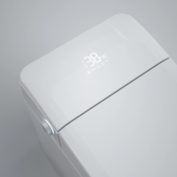 WC intelligent de luxe multifonction avec télécommande, couvercle automatique, chauffage instantané, bidet, lumière nocturne et chasse d'eau par siphon