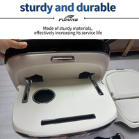 Applicable aux tables de divertissement et de travail pliables pour ordinateur, fixées aux sièges arrière des Toyota Sienna et Granvia.