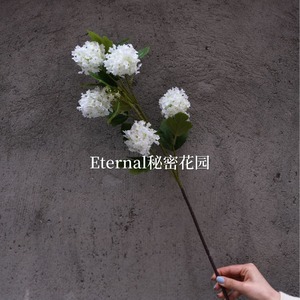 ดอกไฮเดรนเยียประดิษฐ์ 5 หัว สีม่วง สำหรับตกแต่งงานแต่งงานและบ้าน จาก Secret Garden - Product Image 4