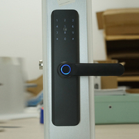 Serrure de porte intelligente sans fil WiFi avec empreinte digitale, mot de passe numérique, application Tuya, poignée électronique haute sécurité Volibel pour porte en bois