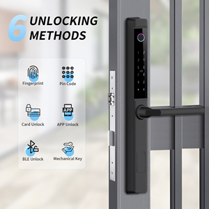 ब्लूलॉक वाटरप्रूफ टलॉक एल्यूमीनियम दरवाजा मोबाइल एक्सेस कीपैड हैंडल के लिए संगत स्मार्ट लॉक - Product Image 4
