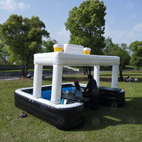 Bar de piscine gonflable portable été événement extérieur arrière-cour fête sauter Pub piscine barre d'eau gonflable à vendre