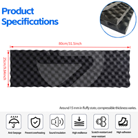 Mousse insonorisante autocollante pour voiture, isolation acoustique pour ensemble complet de portes et cavités de roues