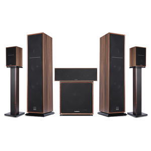 Sistema de Sonido Envolvente 5.1 para el Hogar, Sistema de Cine en Casa de Madera con Altavoces de Alta Fidelidad - Product Image 1