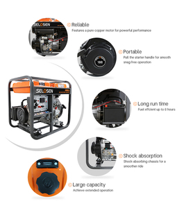 Fctory 7.5KVA 6200w Time Display 6.2kW Three Phase <b>Generator</b> 400V Open Frame 10h Runtime Start 6900S-3 Multi-Functional P - Product Image 2