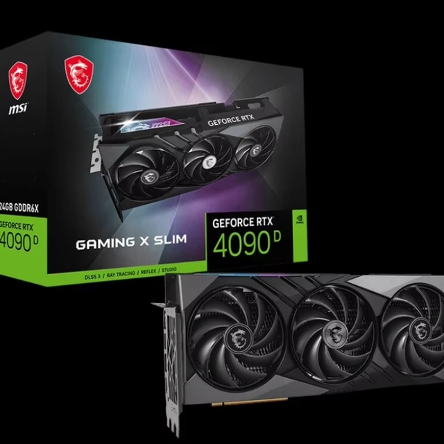New Arrival RX4090 D 24G GAMING X SLIM Fan-Cooled 24GB GDDR6X PCIe 4.0 14592 CUDA Cores 7nm 21Gbps 8-pin 4K Gaming Desktop