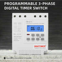 Temporizador Digital Programable de 7 Días Tianen TM-613 380V 16A Trifásico, Interruptor de Relé, Controlador Inteligente Automático para Motor