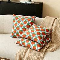 Housse de coussin personnalisée avec imprimé fraise en pixels 45*45cm, housse de coussin décorative de luxe de haute qualité pour le salon, le canapé