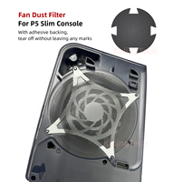 2 filtres anti-poussière pour ventilateur PS5 Slim, protection anti-poussière pour ventilateur de refroidissement Playstation 5 Slim, ventilateur de ventilation respirant pour console