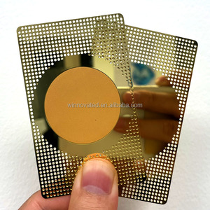 Carte métallique sans contact NFC en or 24 carats avec <span class=keywords><strong>puce</strong></span> NFC - Product Image 1