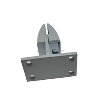 Pince de cloison de support de verre d'alliage d'aluminium d'écran de bureau de meubles