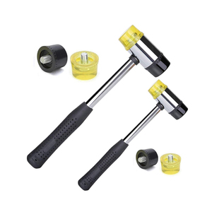 Martillo <span class=keywords><strong>de</strong></span> Doble Cara Suave con <span class=keywords><strong>Goma</strong></span> y Plástico Duro, Martillo Ligero con Empuñadura <span class=keywords><strong>de</strong></span> Plástico Antideslizante para Herramientas <span class=keywords><strong>de</strong></span> Armería - Product Image 5