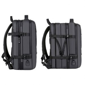 Custom Black Women Office <b>Work</b> Computer <b>Bag</b> Trolley Business Expandable Usb Charger Travel <b>Laptop</b> <b>Bags</b> Backpack for Men - Product Image 3