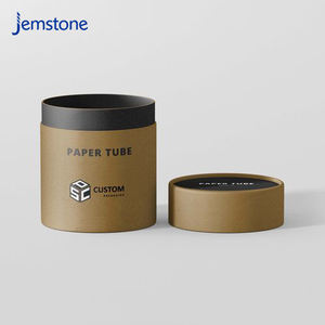 Boîte d'emballage cylindrique en carton kraft pour capsules de gel alimentaire à base de plantes, design personnalisé, recyclable, tube en papier pour poudre de protéines - Product Image 5