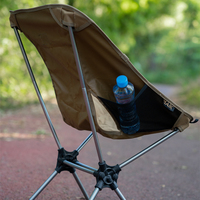 Chaise de camping pliante d'extérieur, chaise portable pour parc, école, hôtel, randonnée, pêche, sac à dos, chaise de plage tactique