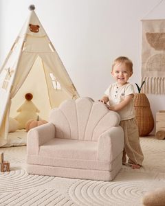 Sofá Tatami 2 en 1 de Alta Calidad para Niños, Diseño Moderno, Tela de Felpa, Funda Extraíble para Dormitorio o Sala de Estar - Product Image 4