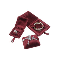 Boîte d'emballage de bijoux carrée de luxe personnalisée pour collier, bague, boucles d'oreilles - Fermeture à pression moderne, Saint-Valentin