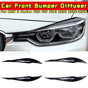 Auto <b>Head</b> Light Lamp Eyelids Eyebrow Headlight Decoration Car <b>Styling</b> Trim for BMW 3 Series F30 F31 318i 320i 2012-2018 - Product Image 1