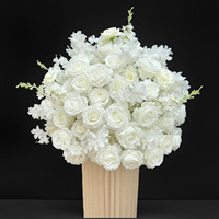 Centres de table de mariage en soie Shangchu personnalisés 60cm/70cm/80cm, arrangements floraux, boule de fleurs artificielles pour table
