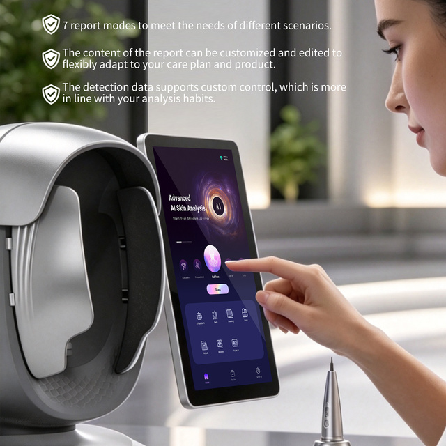 Advanced OEM X3 PRO AI Skin Analyzer with Customized Facial Recognition for Personalized Beauty Treatment Logs