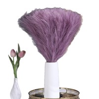 Rumput Pampas Buatan Plastik Handmade 55CM Gaya Nordic Boho Dekorasi Indoor Outdoor Cross-Border