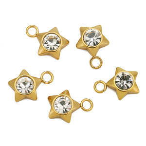 Breloques en cristal Cœur Étoile Hexagone, Pendentif à sertir, Accessoire de bijouterie DIY, Unisexe, Usage quotidien - Product Image 4