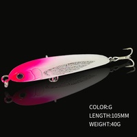 Umpan Pancing Pencil Submersible 105mm/40g Getar Tenggelam Crankbait untuk Ikan Bass Asp Perch - Umpan Lemparan Jarak Jauh Model Pancing
