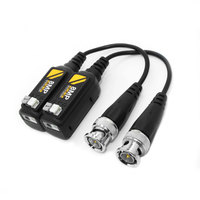 Balun vidéo 8MP en gros Source d'usine UTP BNC 1080P 4K accessoires de surveillance CCTV passive Balun vidéo en matière plastique HD