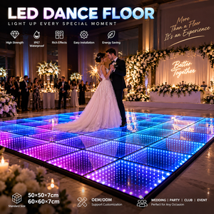 Baldosas LED Portátiles para Pista de Baile, para Alquiler de DJ Móvil y Configuración de Fiestas en Interiores - Product Image 1