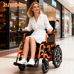 Silla de ruedas eléctrica J & J Mobility para personas con discapacidad silla de ruedas eléctrica plegable 150 kg escalada de escaleras L002- 50111 - Product Image 1