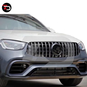 Kit carrosserie pour <span class=keywords><strong>Mercedes</strong></span> 2020 GLC63 Style pour GLC X253 SUV GLC43 <span class=keywords><strong>CLC</strong></span> 200L 300L avec pare-chocs avant, passage de roue, diffuseur, tuyau d'échappement - Product Image 4