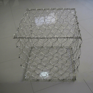กล่องตาข่ายเหล็กชุบสังกะสีขนาด 1x1x1 เมตร แบบหกเหลี่ยม สำหรับจัดสวน - Product Image 1