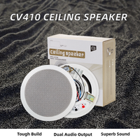 Haut-parleur de plafond CV410 6W, 2 voies, home cinéma, 100Hz-16KHz, encastré, OEM, vente en gros