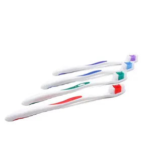 最低JSM002工厂热卖经济型牙刷迷你廉价成人牙刷，名称印刷简单